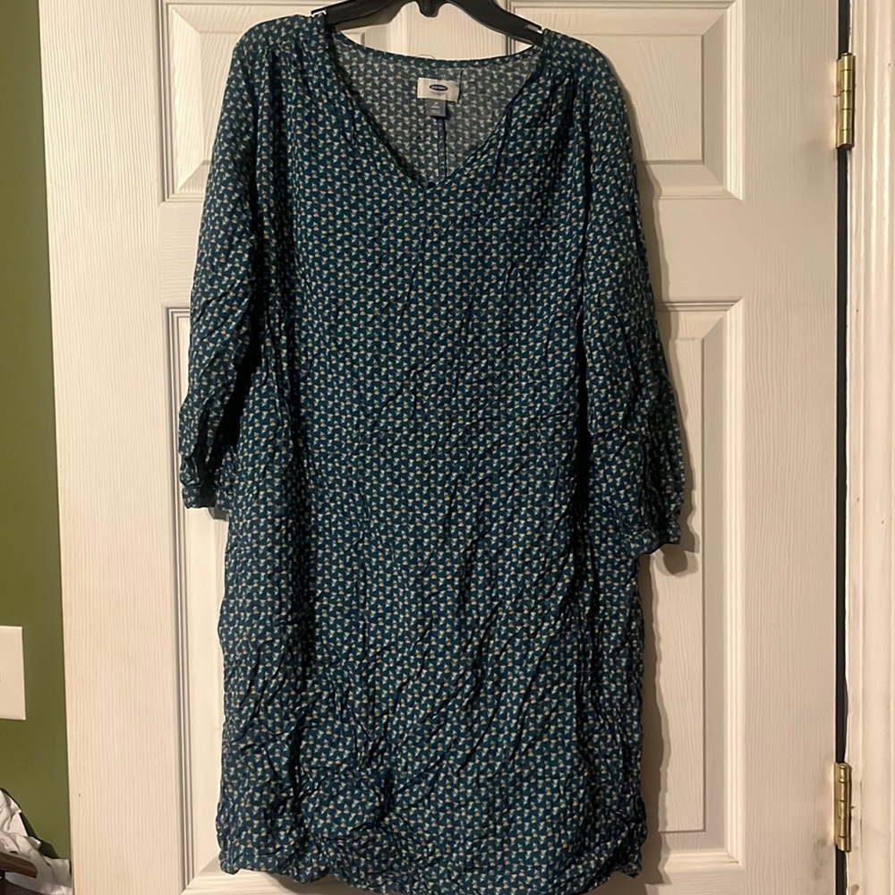 Old navy long sleeve green dress